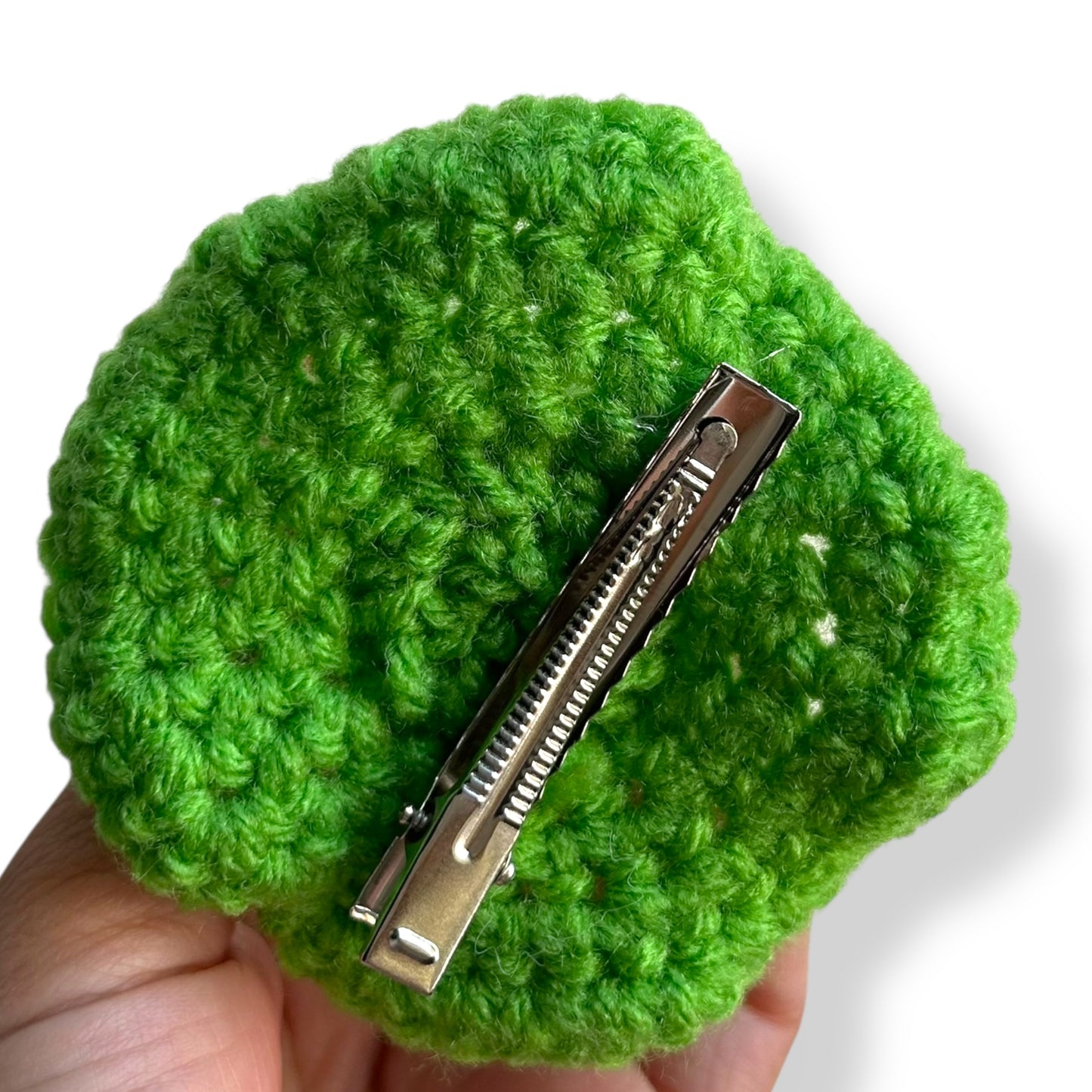 Green Crochet Witch Hat Hair Clip