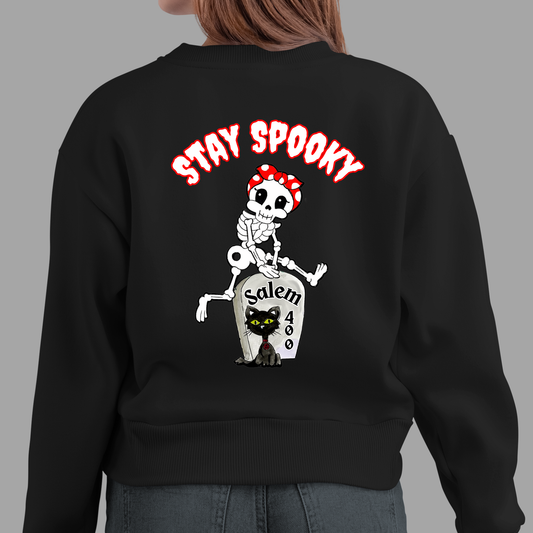 Adult - Stay Spooky Ellie the Skelly Crewneck Sweatshirt