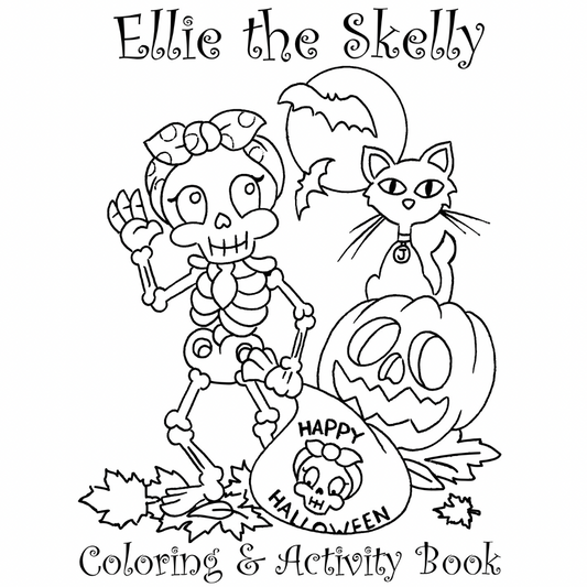 Ellie The Skelly Coloring & Activity Book